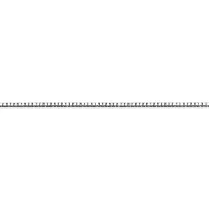 (10K, 14K, 18K) White Gold (0.6mm) Box Chains