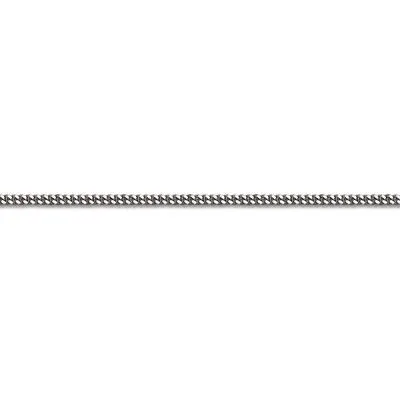 (10K, 14K, 18K) White Gold (1.3mm) Curb Chain (16" to 24")