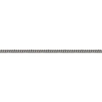 (10K, 14K, 18K) White Gold (1.3mm) Curb Chain (16" to 24")