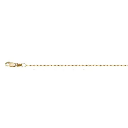 (10K, 14K, 18K) Yellow Gold (0.8mm) Box Chain (16" to 24") 14K 16"
