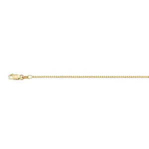 (10K, 14K, 18K) Yellow Gold (0.8mm) Box Chain (16" to 24") 14K 16"