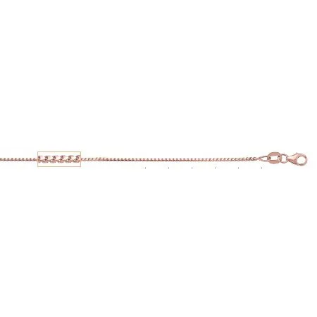 (10K, 14K) Rose Gold (1mm) Franco Chain (16" to 24")