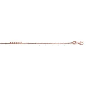 (10K, 14K) Rose Gold (1mm) Franco Chain (16" to 24")