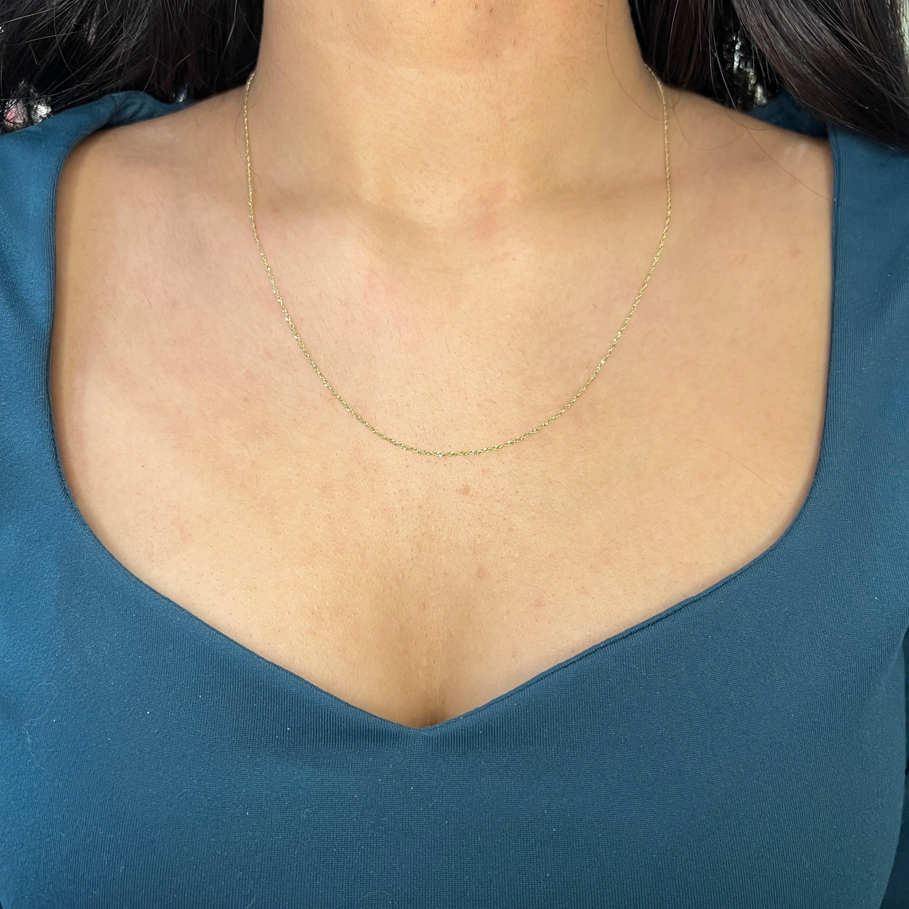 (10K, 14K) Yellow Gold (1.2mm) Singapore Chains