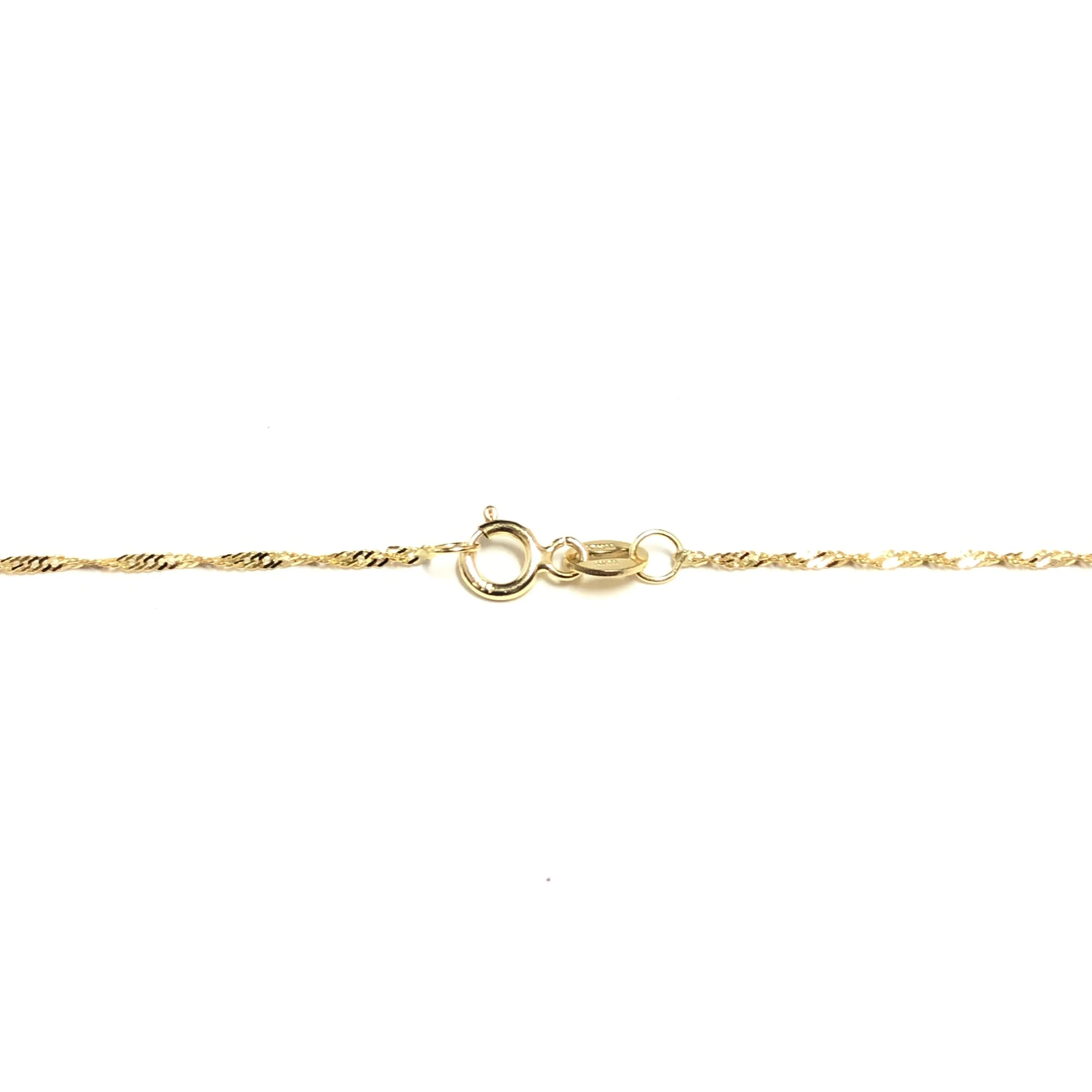 (10K, 14K) Yellow Gold (1.2mm) Singapore Chains