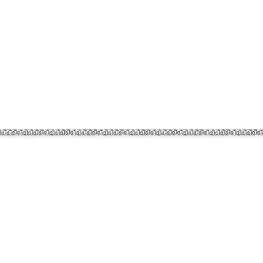 (10K, 14K,18K) White Gold (1.0mm) Curb Chain (16" - 20")