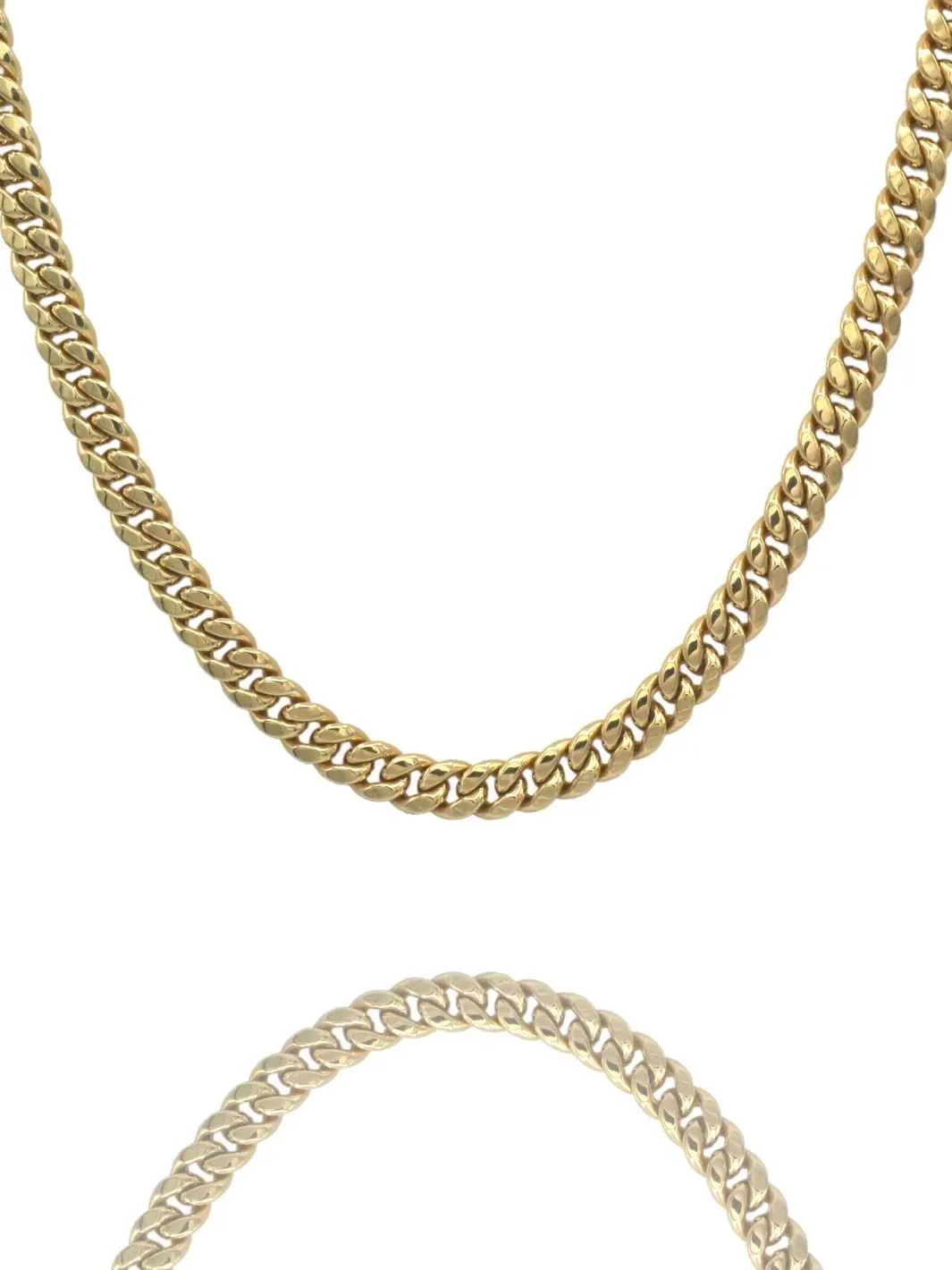 10K Gold Miami Cuban Chain Necklace