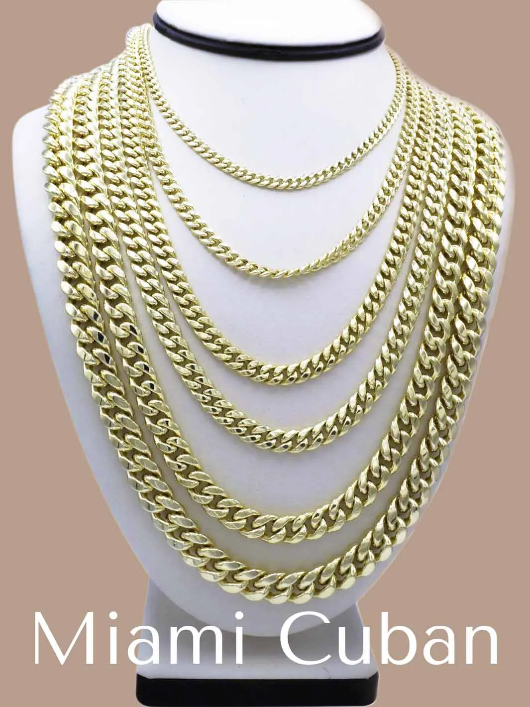10K Gold Miami Cuban Chain Necklace