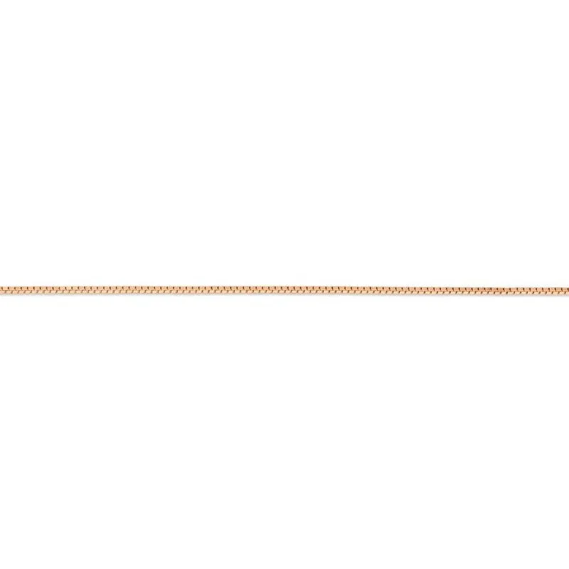 10K Rose Gold (0.8mm) Box Chains (16" - 18")