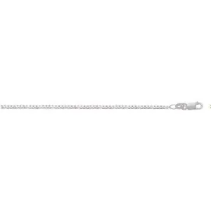 10K White Gold (1.6mm) Box Chains (16" - 24")