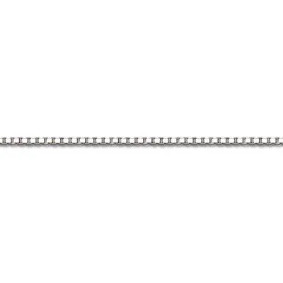 10K White Gold (1.6mm) Box Chains (16" - 24")