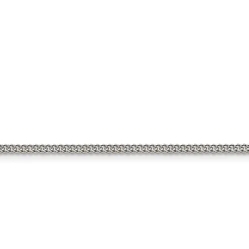 10K White Gold (2mm) Curb Chain (18" - 24")
