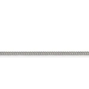 10K White Gold (2mm) Curb Chain (18" - 24")