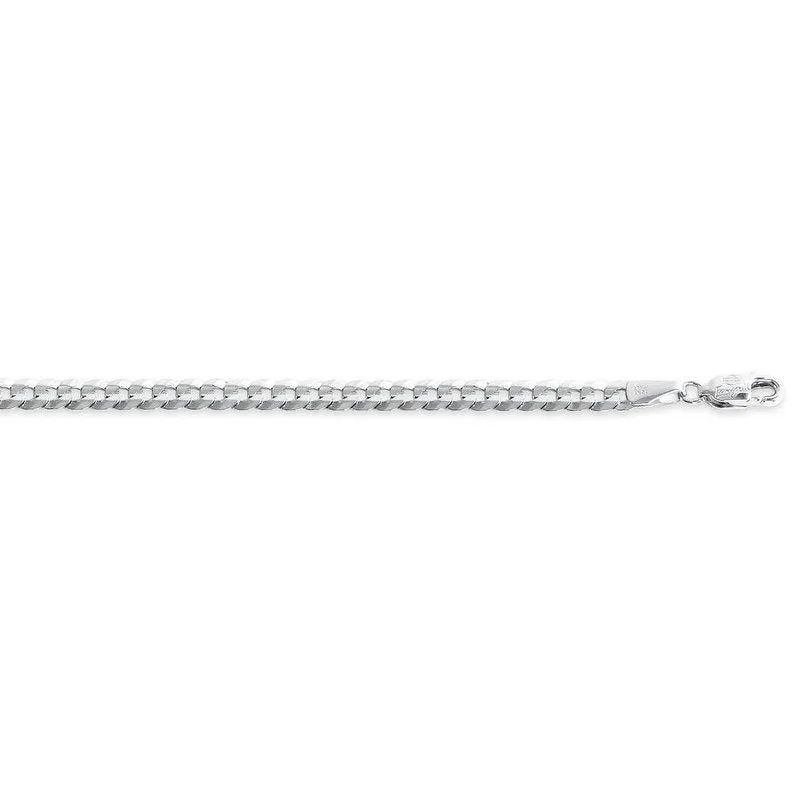 10K White Gold (3.6mm) Curb Chain (20" - 24")