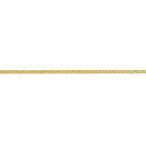 10K Yellow Gold (1.3mm) Hollow Wheat Chain (16" to 24")