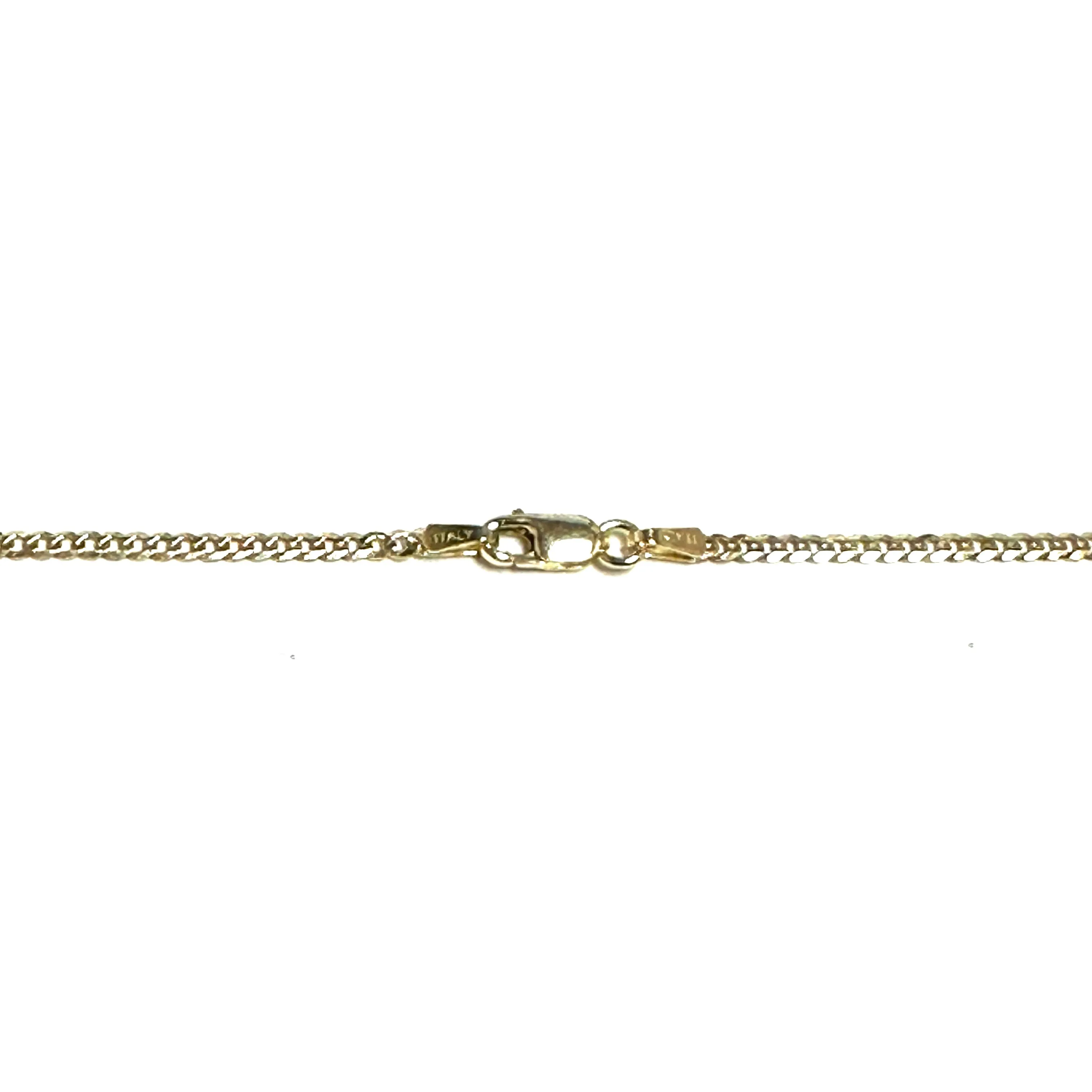 10K Yellow Gold (2.0mm) Concave Curb Chains (16" - 24")