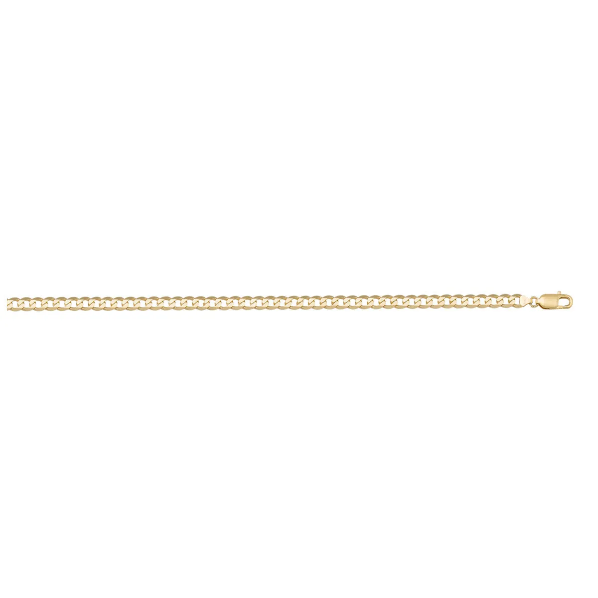 10K Yellow Gold (2.4mm) Open Link Curb Chains (16" - 24")
