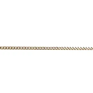 10K Yellow Gold (2.6mm) Concave Curb Chain