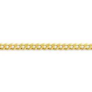 10K Yellow Gold (3.6mm) Concave Curb Chain (18" - 24")