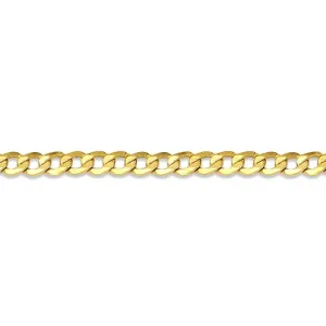 10K Yellow Gold (3mm) Concave Curb Chain (18" - 26')