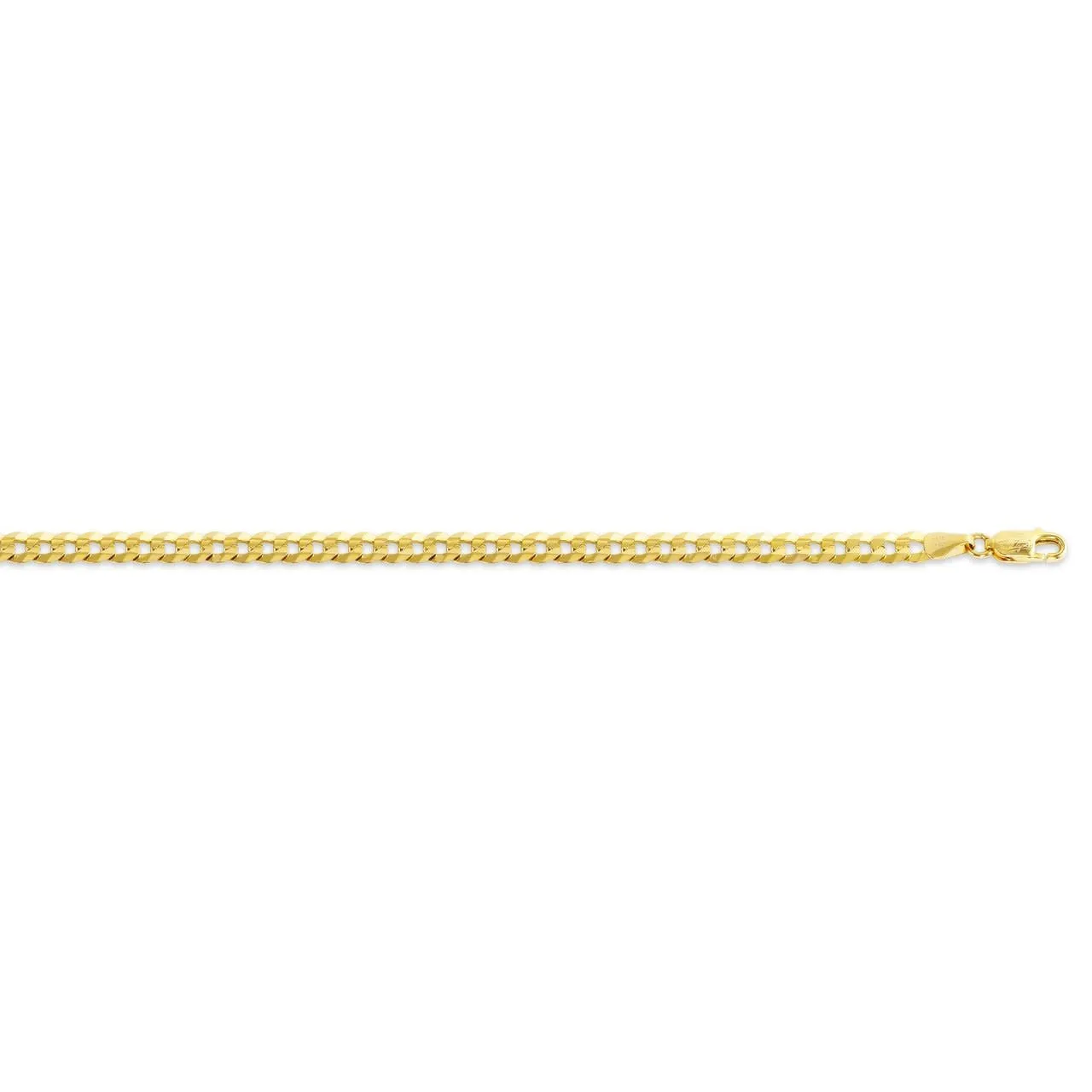 10K Yellow Gold (4.2mm) Curb Chain (20 - 24")
