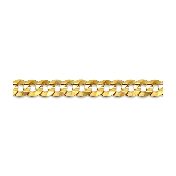 10K Yellow Gold (4.5mm) Curb Chain (20" - 26")