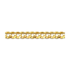 10K Yellow Gold (4.5mm) Curb Chain (20" - 26")