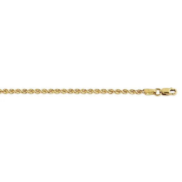 10K Yellow Gold (5.5mm) Holow Rope Chain (20in - 28in)