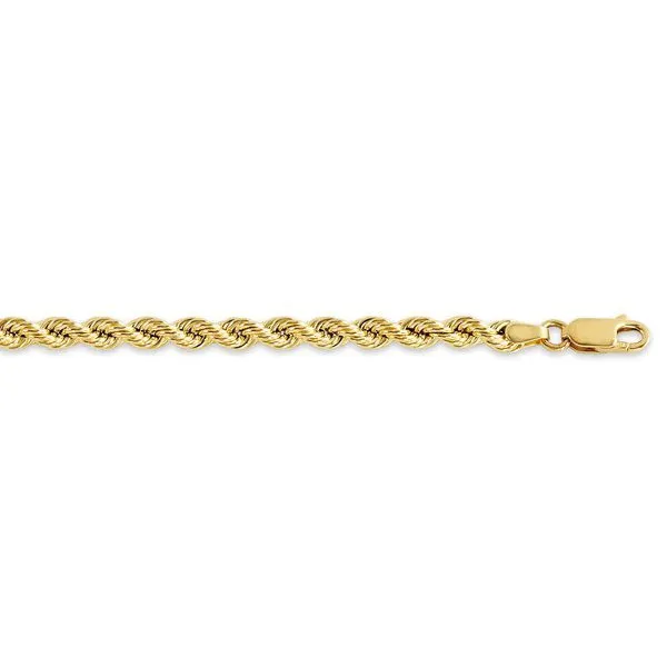 10K Yellow Gold (5.5mm) Holow Rope Chain (20in - 28in)