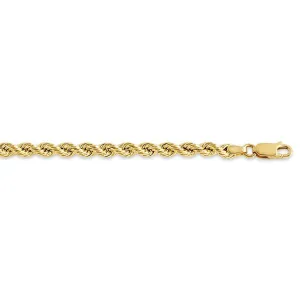 10K Yellow Gold (5.5mm) Holow Rope Chain (20in - 28in)