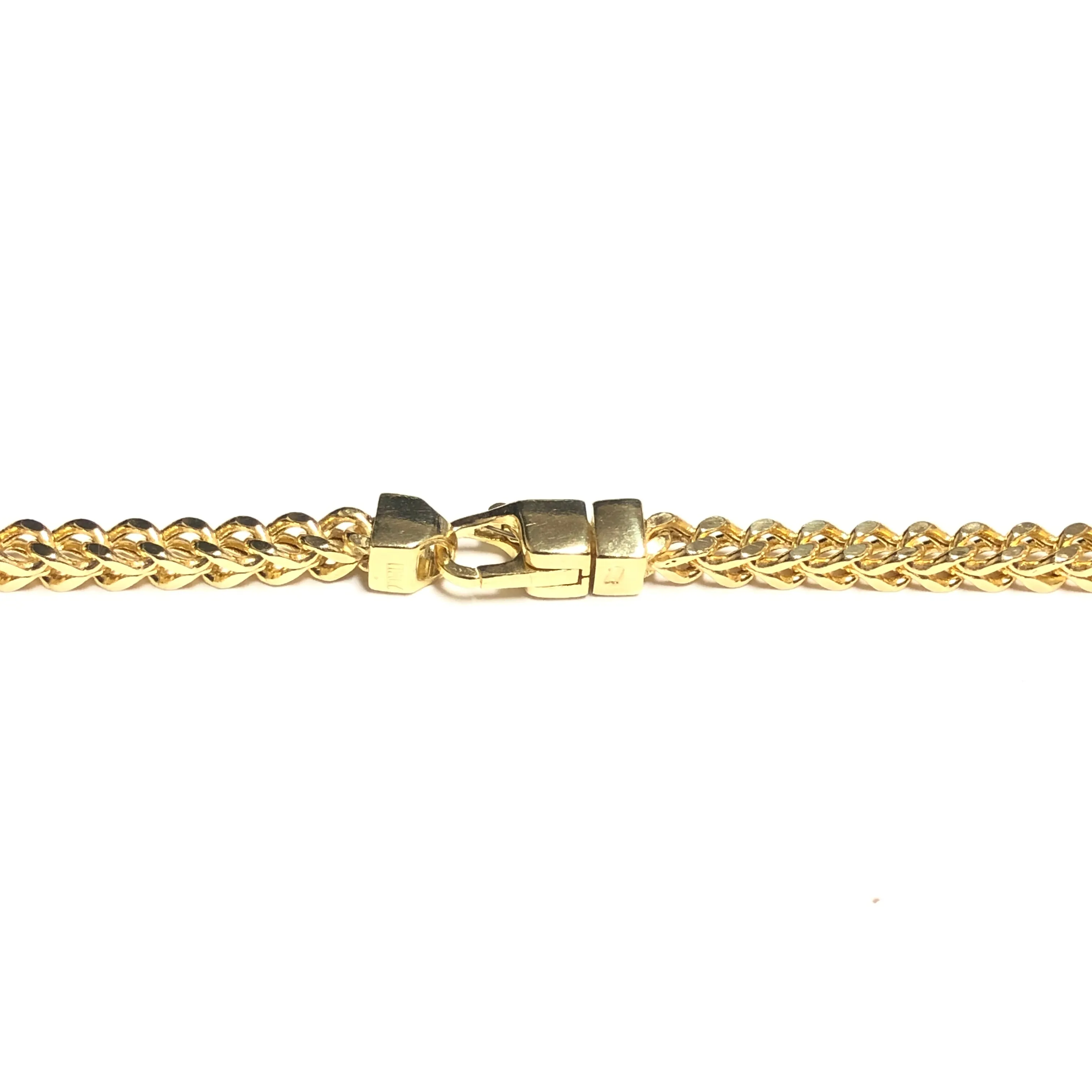 10K Yellow Gold (5.5mm) Semi Hollow Franco Chain 28"
