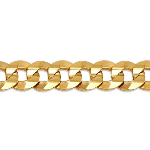 10K Yellow Gold (6mm) Curb Chain (20" - 26")