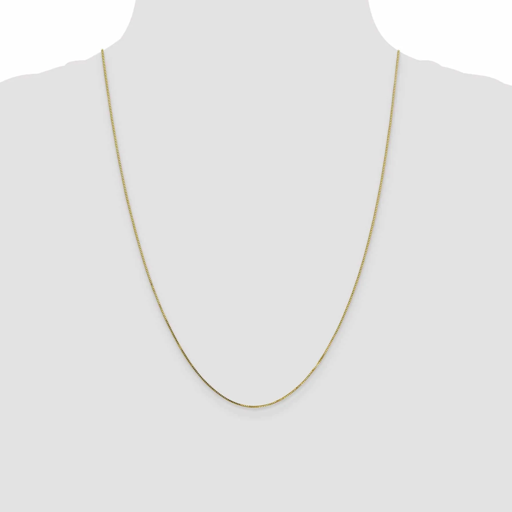 10k Yellow Gold .7 mm Box Chain
