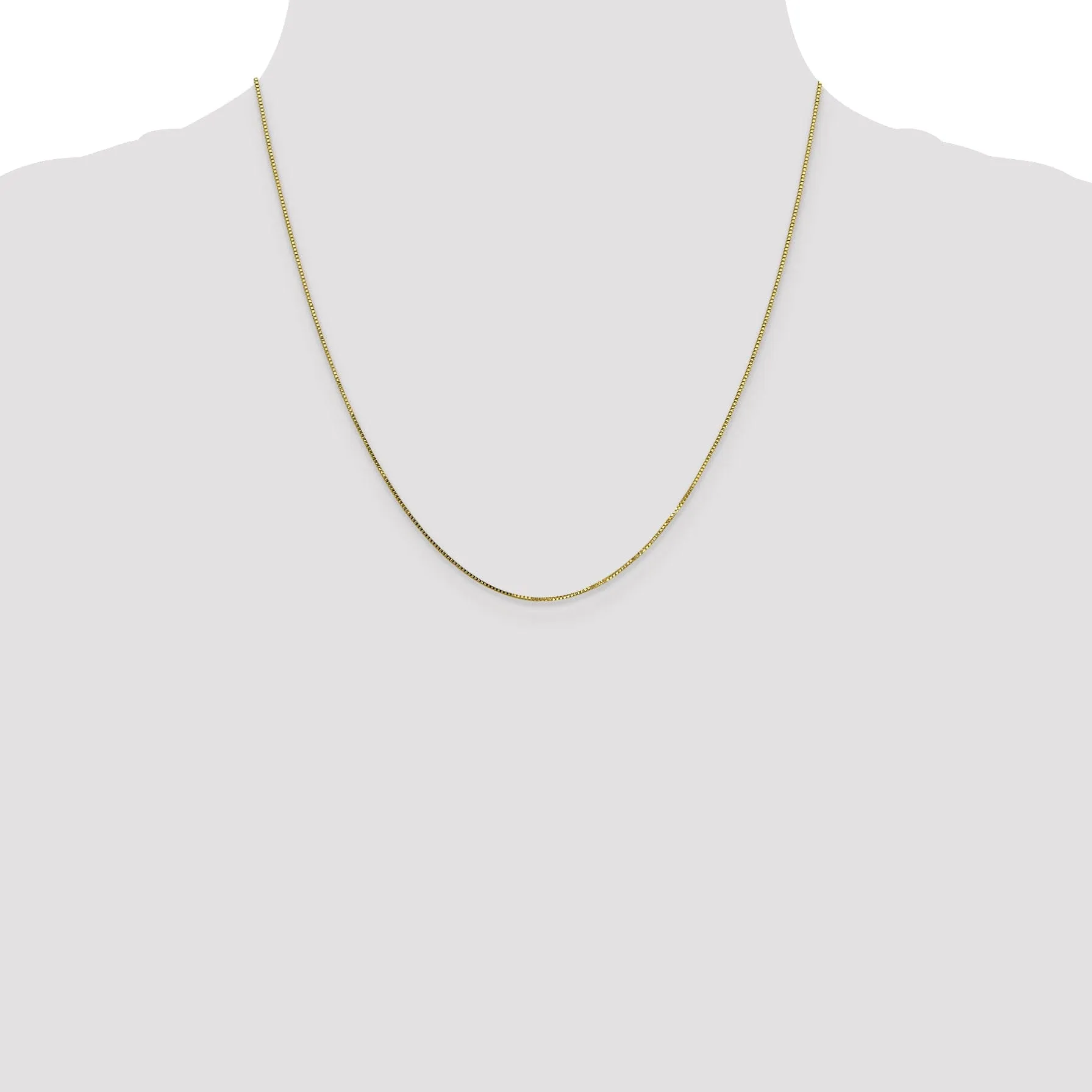 10k Yellow Gold .7 mm Box Chain