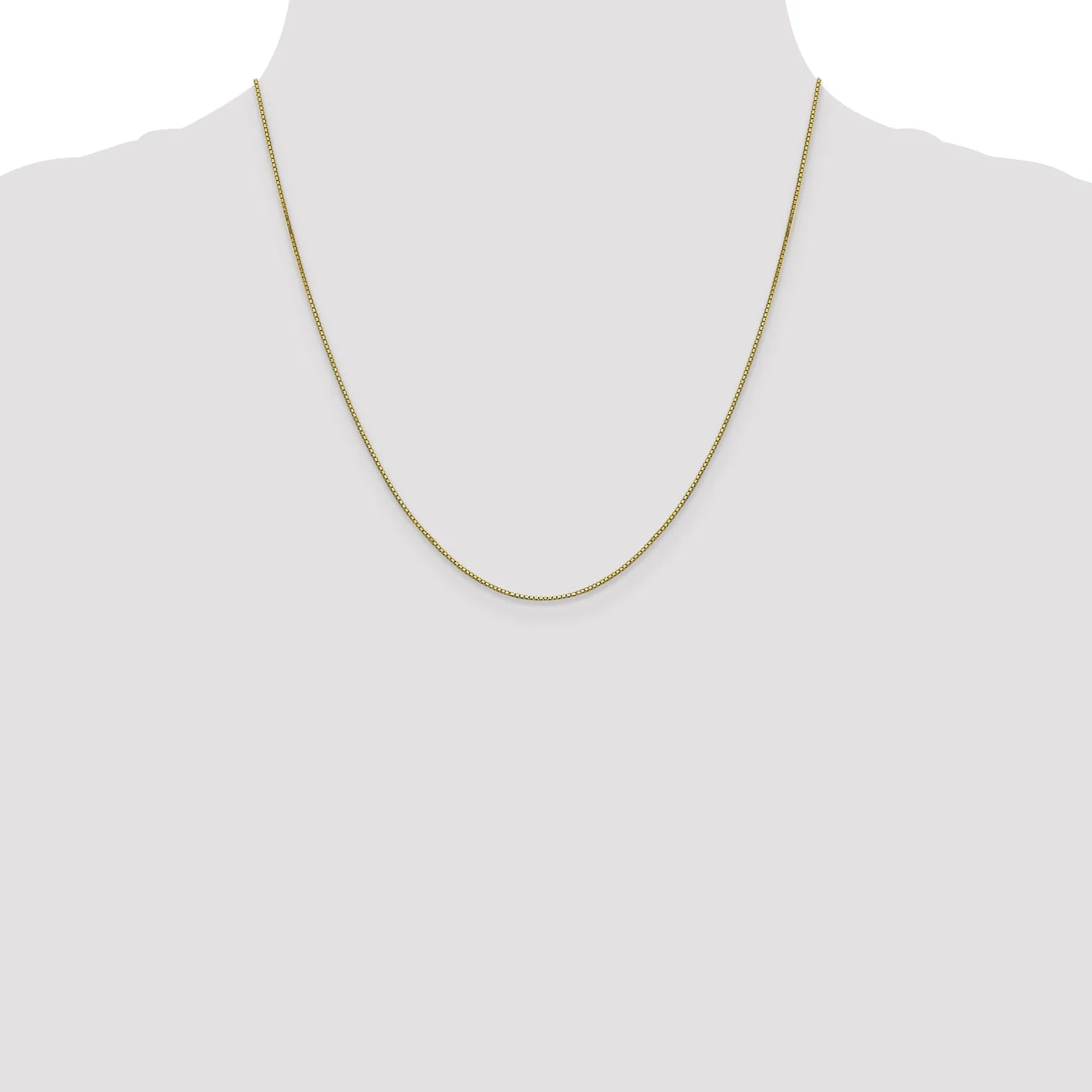 10k Yellow Gold .8 mm Box Chain