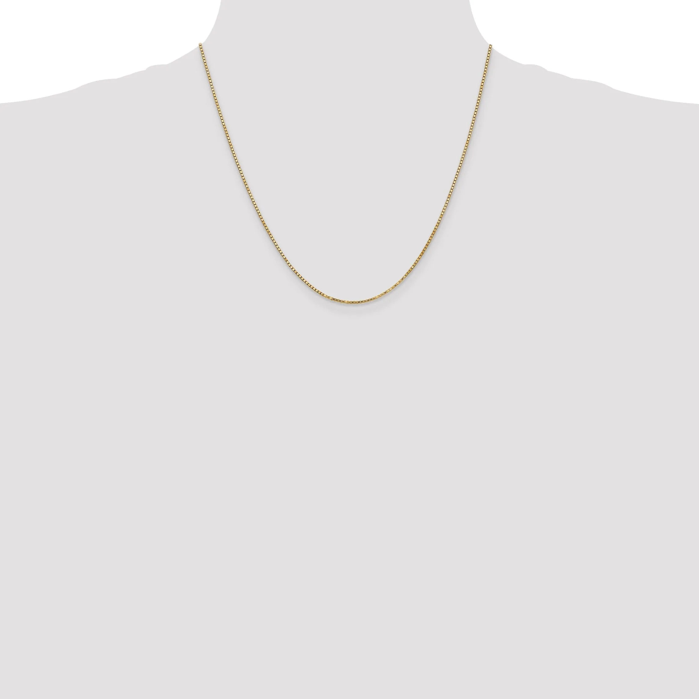 10k Yellow Gold Box Chain 1.25MM