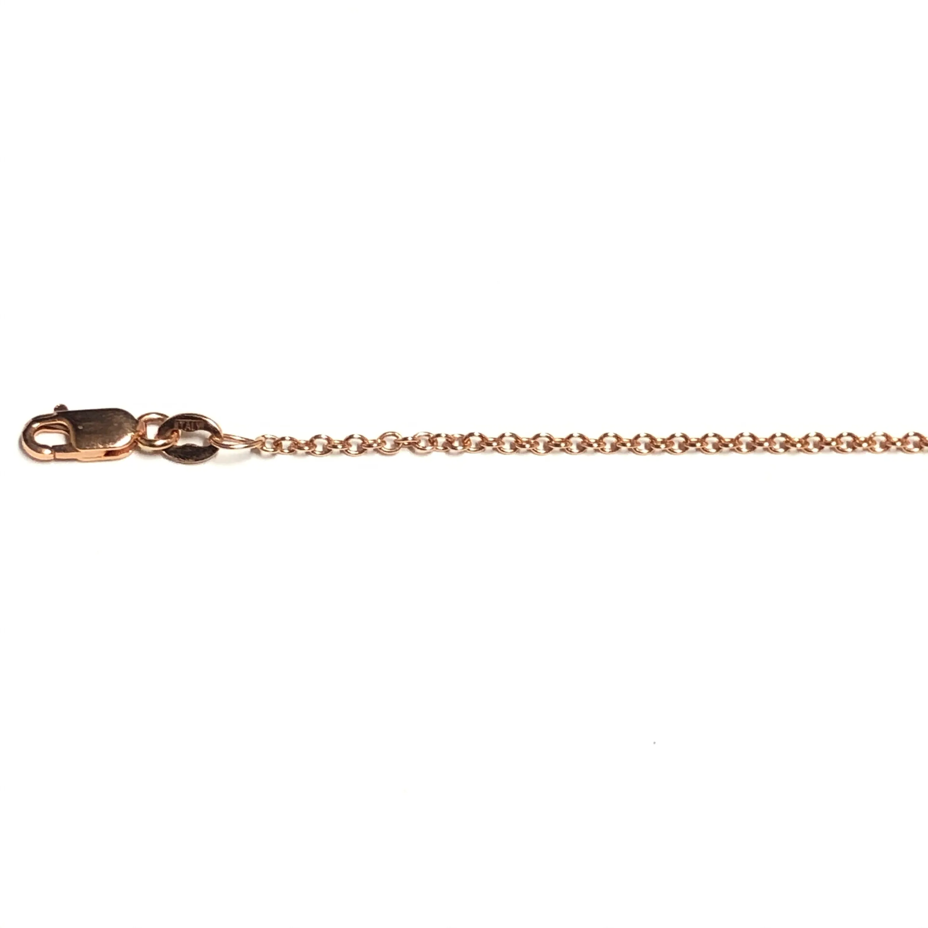 14K Rose Gold (1.5mm) Cable Chains (16" - 24")