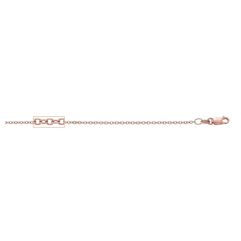 14K Rose Gold (1.5mm) Cable Chains (16" - 24")