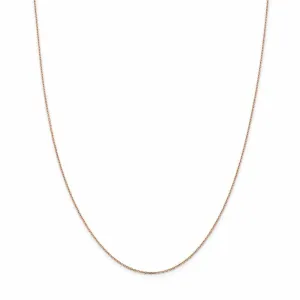 14k Rose Gold Cable Chain 1MM