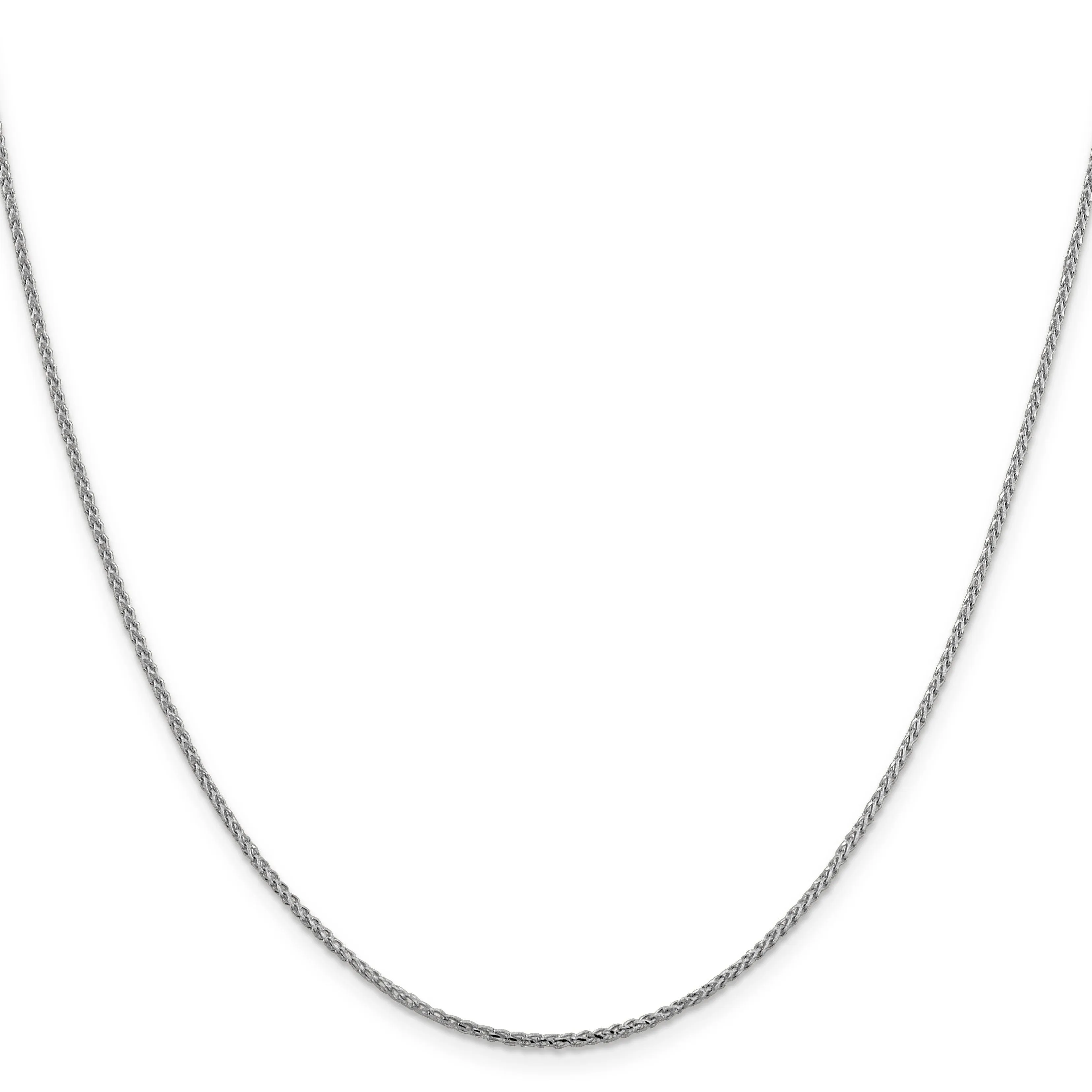 14K White Gold 1.4 mm D.C Open Franco Chain