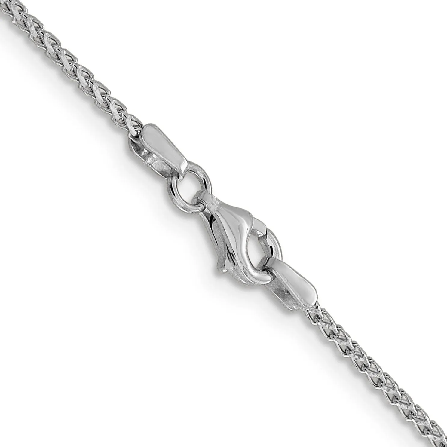 14K White Gold 1.4 mm D.C Open Franco Chain