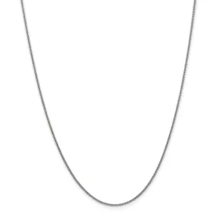 14k White Gold 1.5mm Solid Polish Cable Chain
