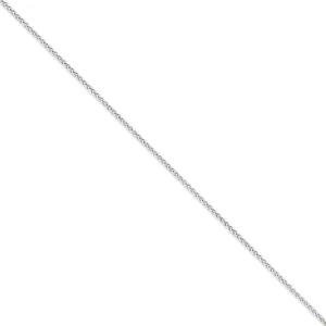 14k White Gold 2.25m Solid Polished Spiga Chain
