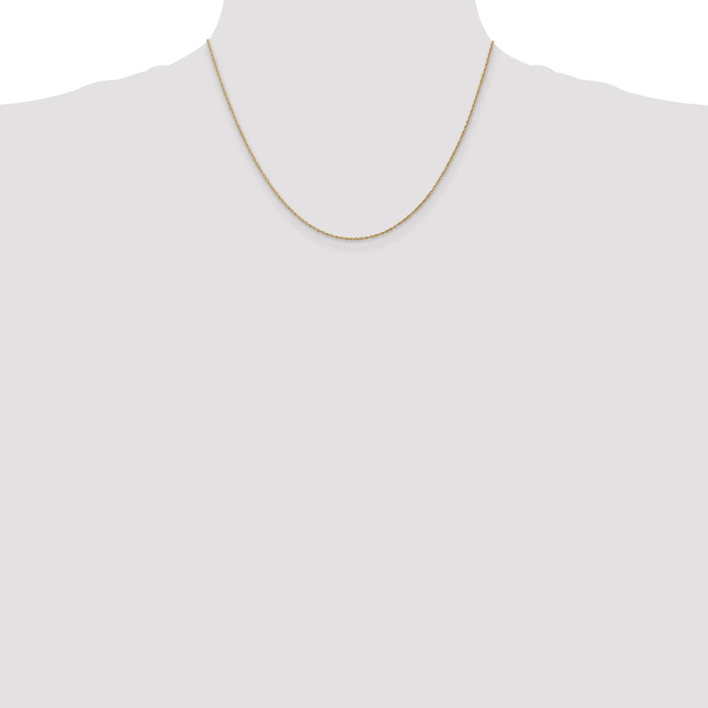 14k Yellow Gold 0.80-mm wide Light Baby Rope Chain