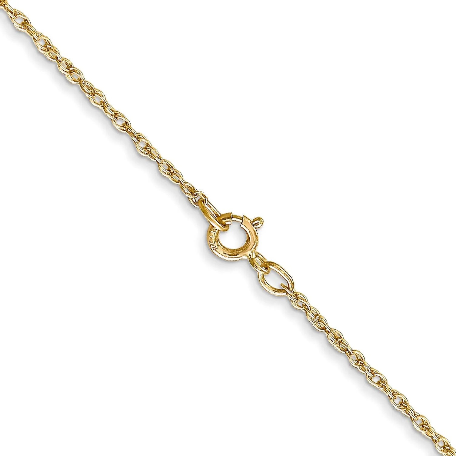 14k Yellow Gold 0.80-mm wide Light Baby Rope Chain