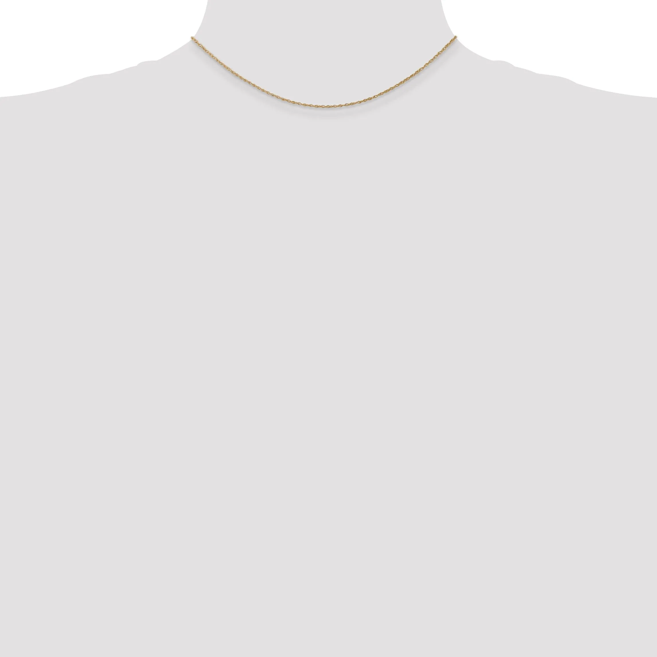 14k Yellow Gold 0.80-mm wide Light Baby Rope Chain