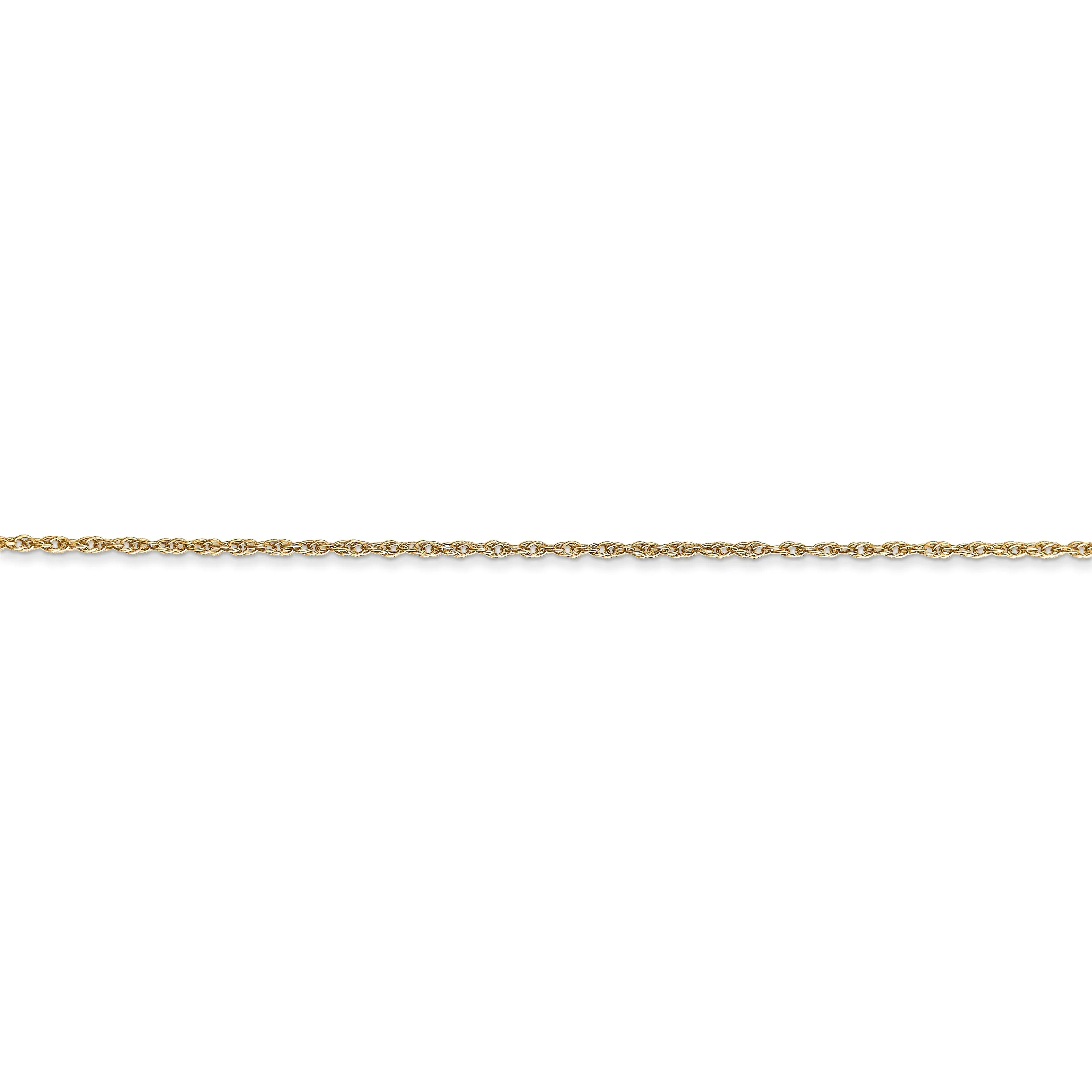 14k Yellow Gold 0.80-mm wide Light Baby Rope Chain