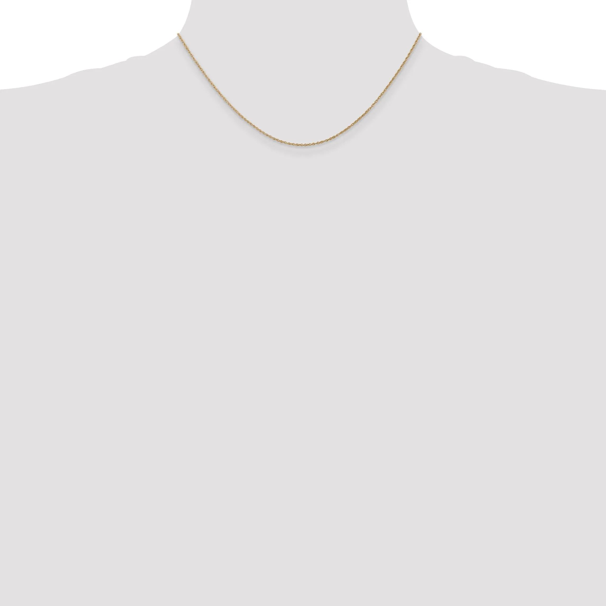 14k Yellow Gold 0.80-mm wide Light Baby Rope Chain