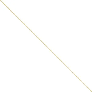 14k Yellow Gold 1.00mm Diamond Cut Spiga Chain
