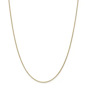14k Yellow Gold 1.00mm Solid Polish Cable Chain